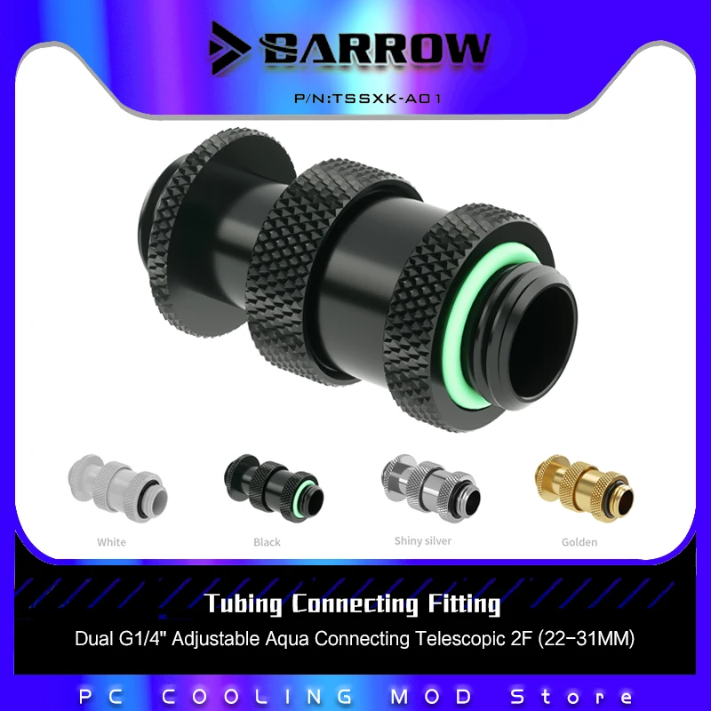 Barrow Female to Female Dual Extension Fitting 22-31MM,  G1/4