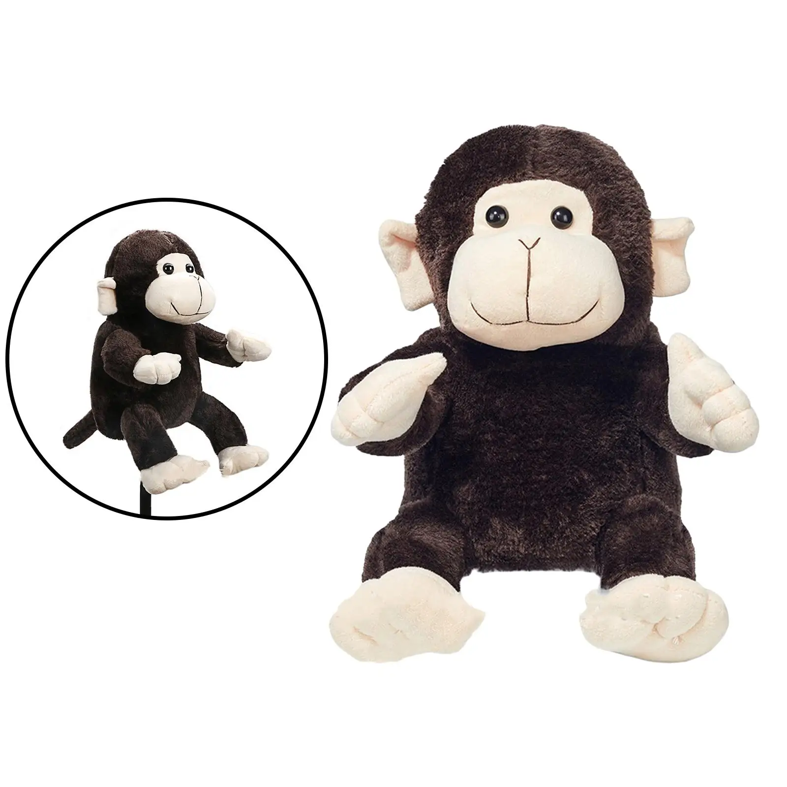 Plush Cute Monkey Golf Club Head Cover Headcover for 460 Driver Wood