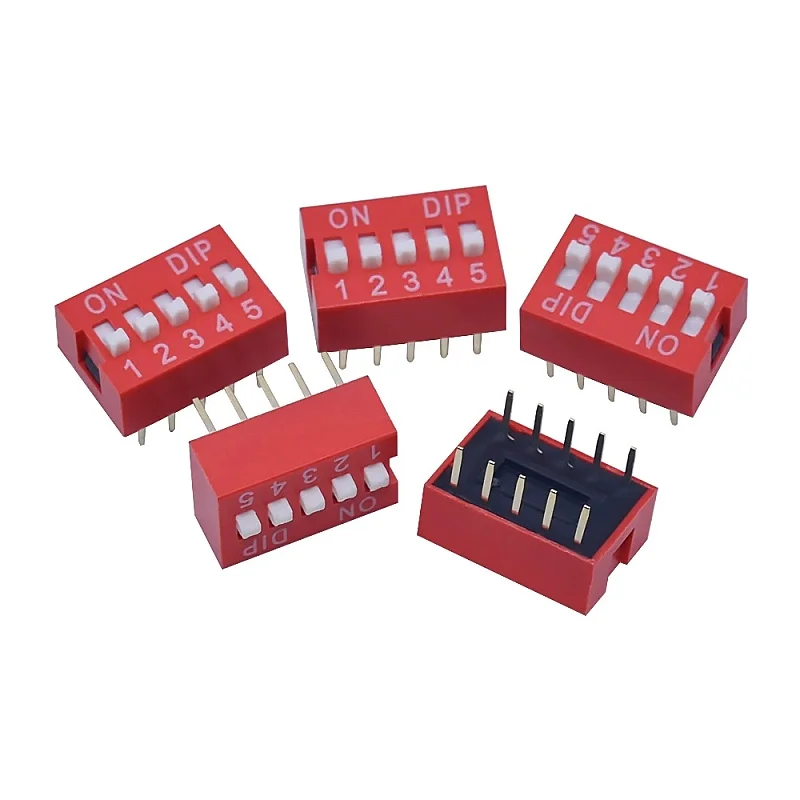 Dip switch 2.54mm pin pitch encoding switch 1/2/3/4/5/6/7/8/10 P-position kit box set