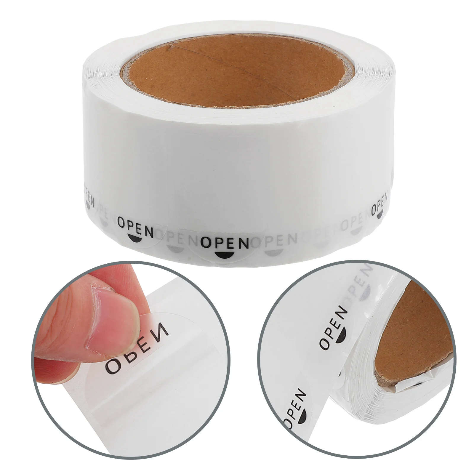 

1 Roll Clear Sealing Stickers Residue-Free Easy Peel Clear Book Tape Library Supplies Waterproof Transparent Labels