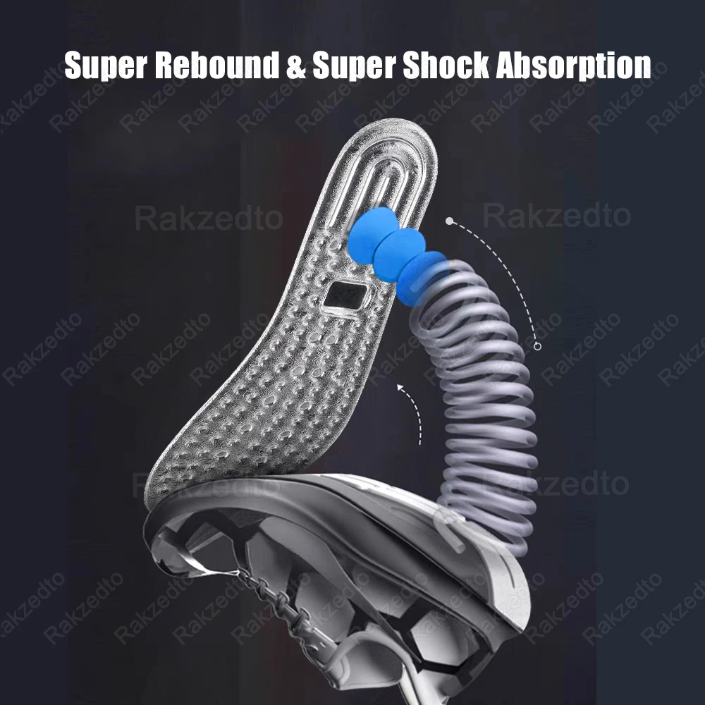 نعال ممتصة للصدمات الهوائية لأحذية العمل، دعم طوال اليوم مع التهاب اللفافة الأخمصية، نعال رياضية لتدليك القدم للأحذية #3