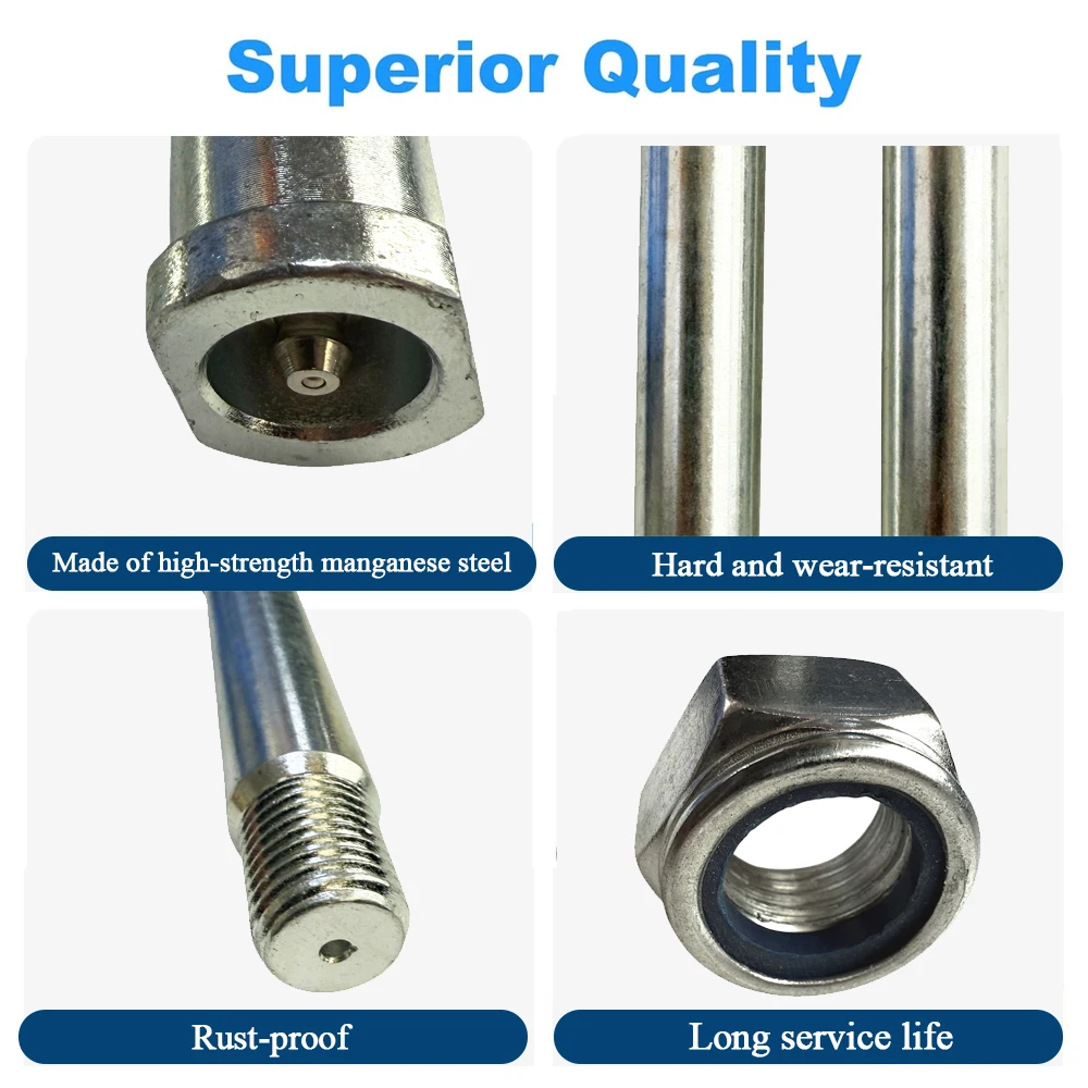 

New mini excavator attachment pin 0.98 inch/25mm replaceable for backhoe attachments with oil hole for lubrication