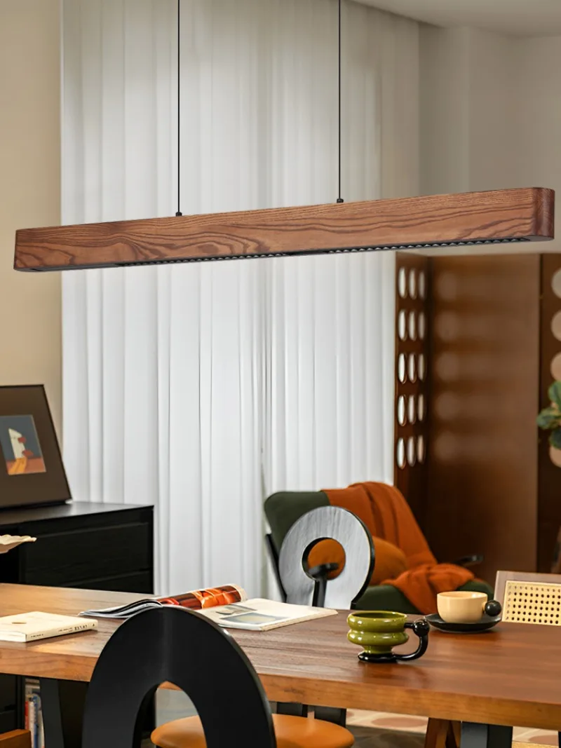 Jiajie, restaurant lamp, chandelier, antique style, tea room, bar counter, new Chinese-style one-word strip advanced sense lamp