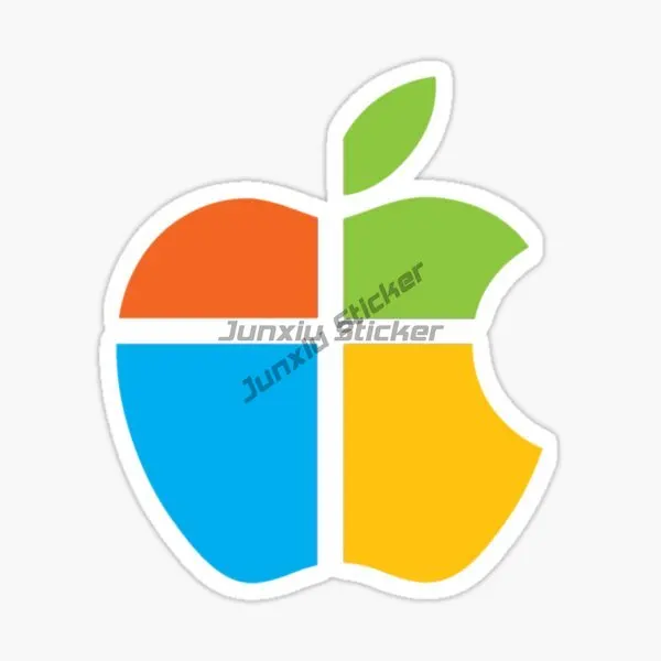 Creative Apple Logo PVC Waterproof Stickers Accessories for Decorate Car Wall Room Off-road Van Table Motorcycle Fridge