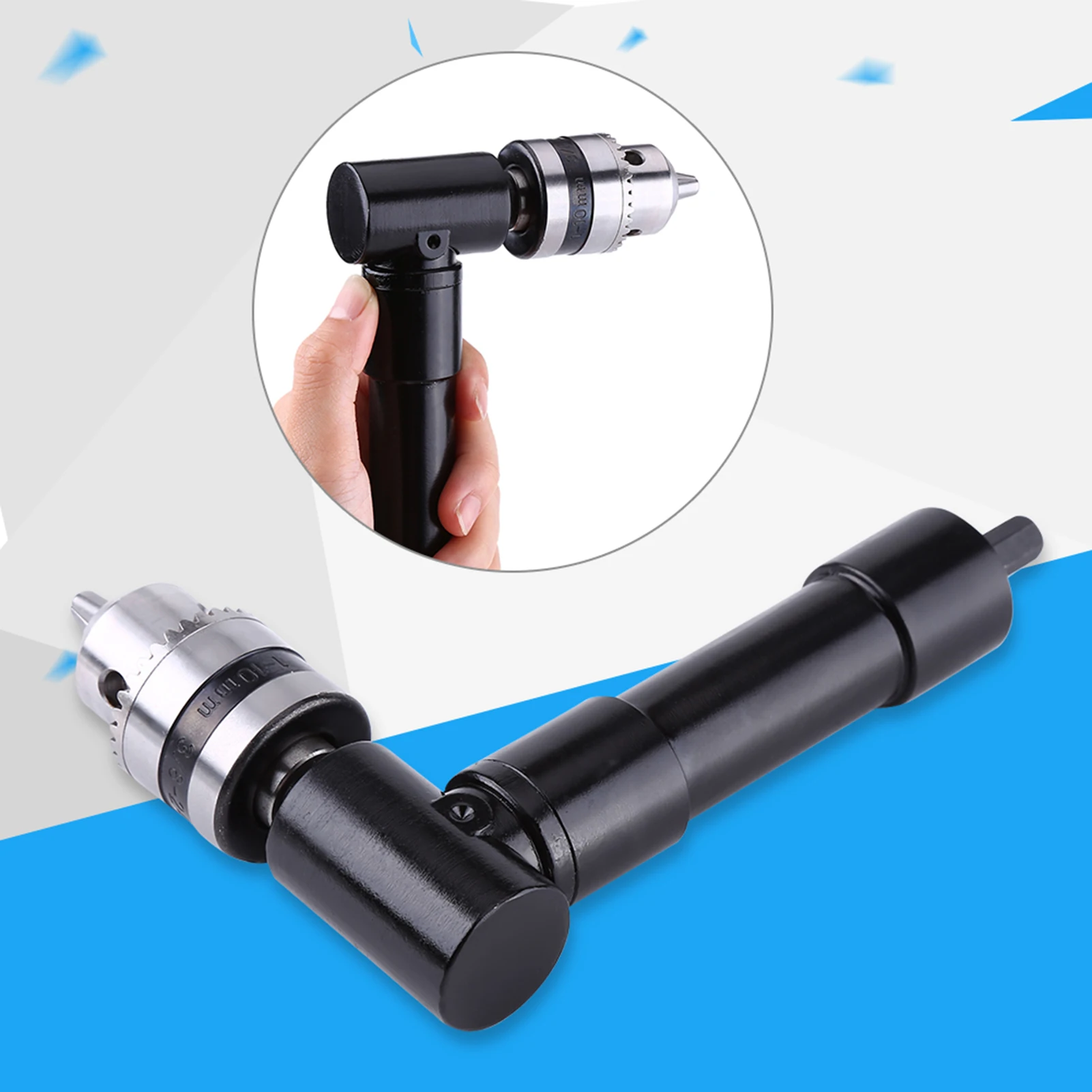 

Right Angle Drill Extension Right Angle 8mm Hex Shank Drill Adapter 90 Degrees Attachment Extension Drilling Tool Angle Adapter