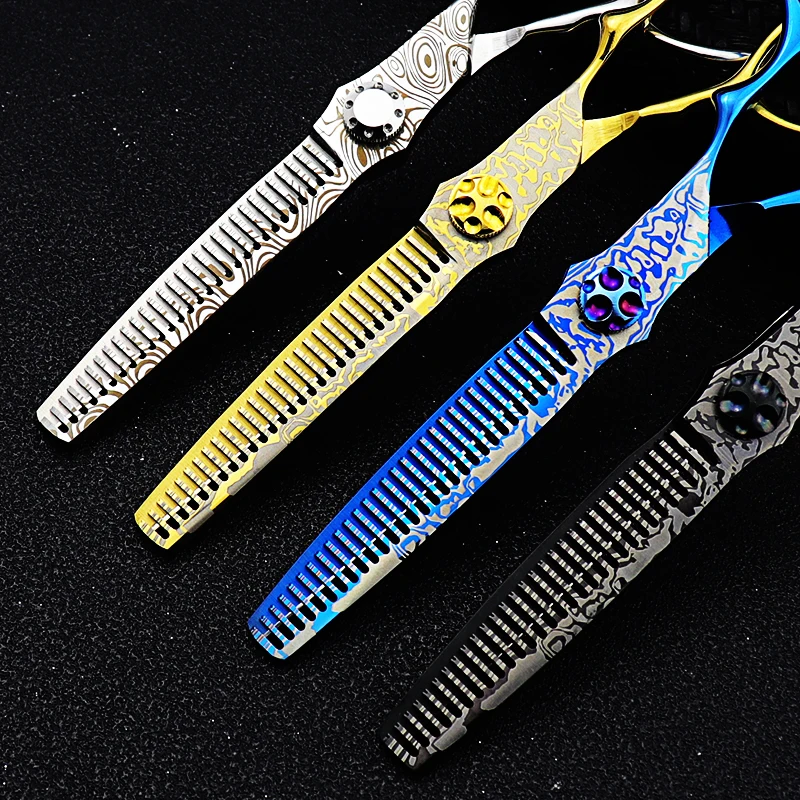 

6.0'' Professional Hair Scissors Cutting Shears Thinning Hairdressing Haircut Razors Comb Set Salon Barber & Home Dropshipping