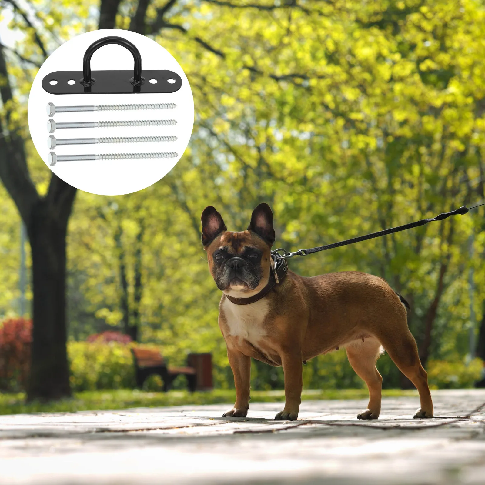 

Dog Tie Out Stake Heavy Duty Metal Dog Anchor Stable Outdoor Ground Stake for Large Dogs Camping Yard Ground Stakes