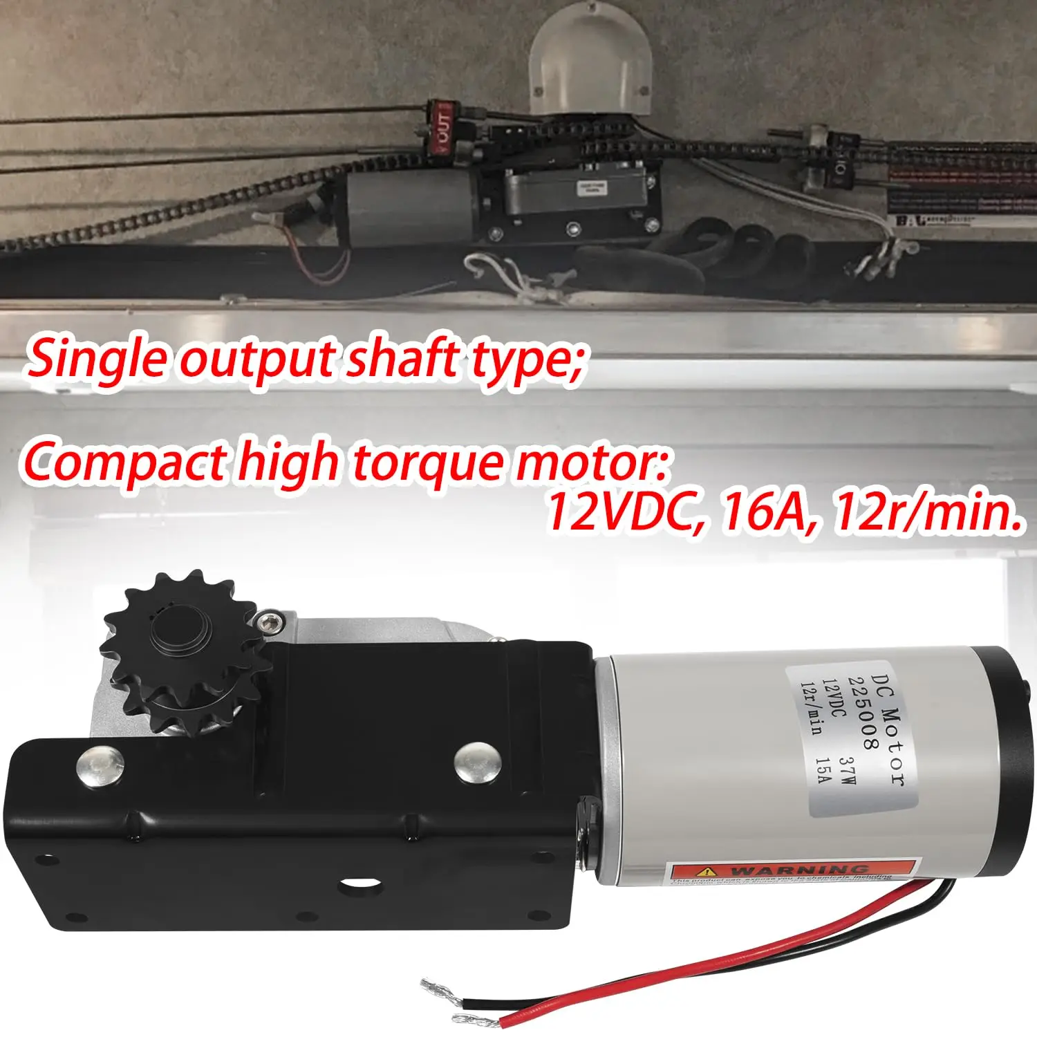 TML 225008 Motor & Gear Housing Compatible with RV\'s & Trailers with Accu-Slide Cable Driven Room System