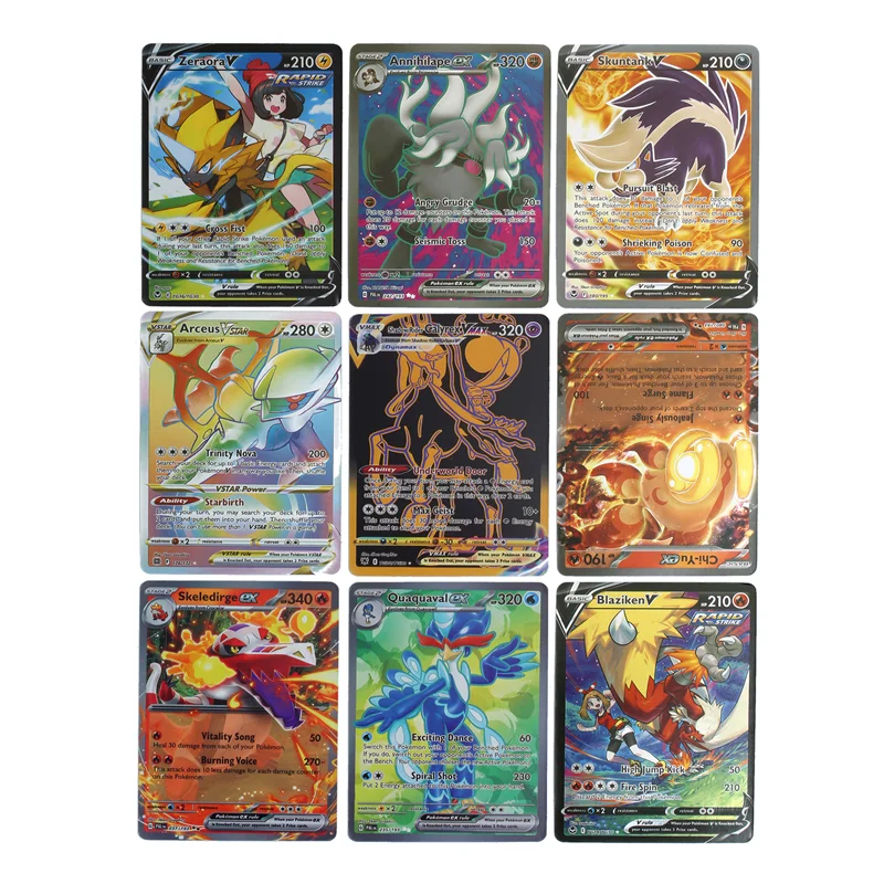 360 cards Pokemon Trading Card Game Evolutions MEGA EVOLUTION SUN MOON Surging Sparks English Booster Battle Transaction Card