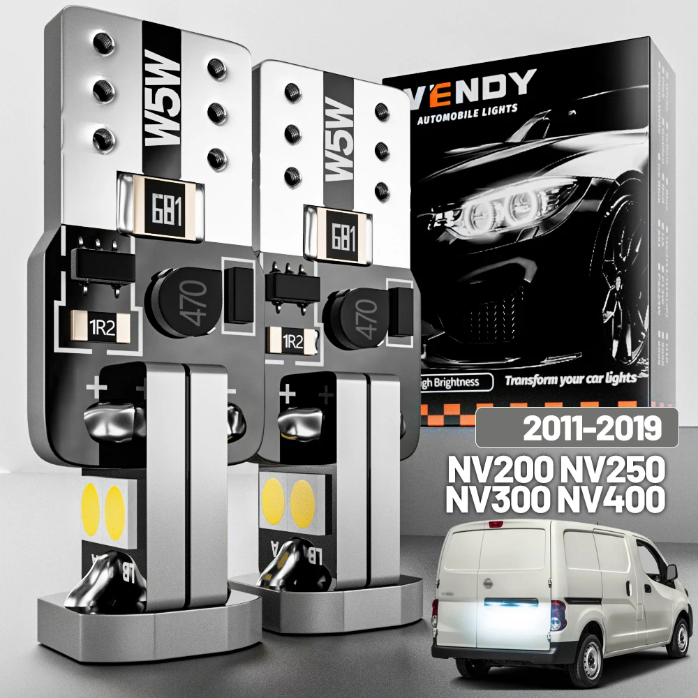 2pcs LED License Plate Light For Nissan NV200 NV250 NV300 NV400 2011 2012 2013 2014 2015 2016 2017 2018 2019 Canbus Accessories