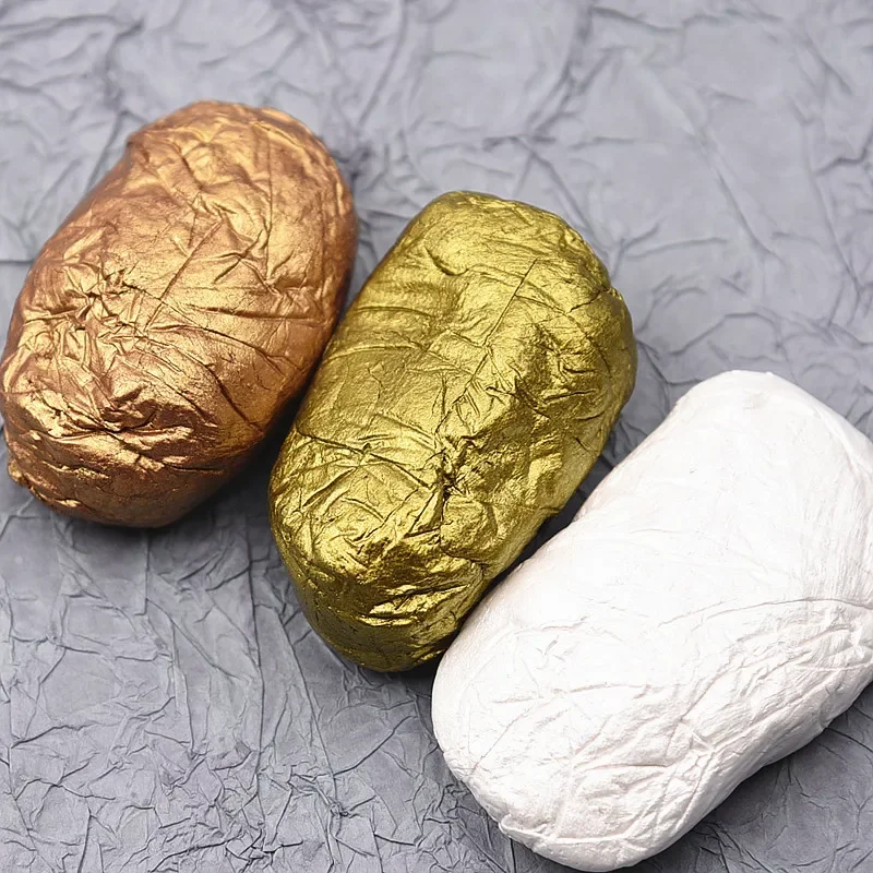 Сверхлегкая смоляная глина, 50 г, металлическая золотая, серебряная, жемчужно-белая глина премиум-класса для рукоделия, керамики и скульптур ручной работы