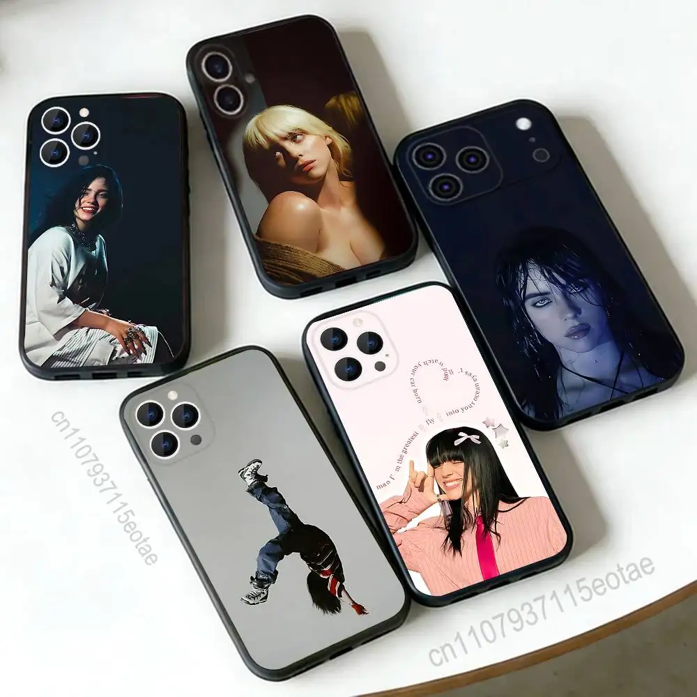 Popular B-BillieS Singer For iPhone 12,16,13,14,15,17,11,Pro,Max,Plus,E,Air,Mini TPU Soft to Skin-friendly phone case
