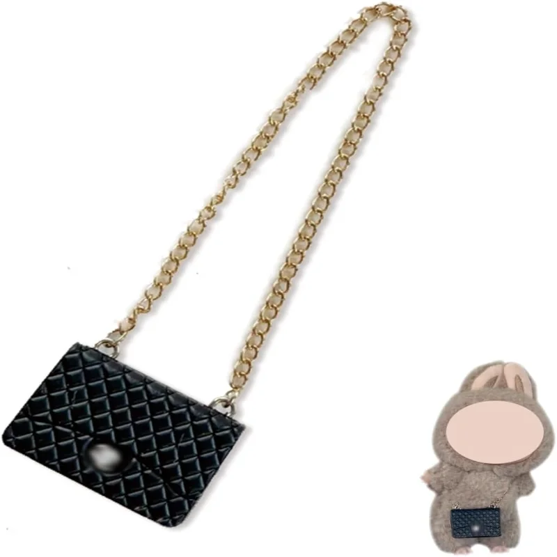 

Mini Plush Dolls Clothing Outfit Only Clothing Accessories for 17 cm Labubu, Labubu Clothing Luxury Bags, a
