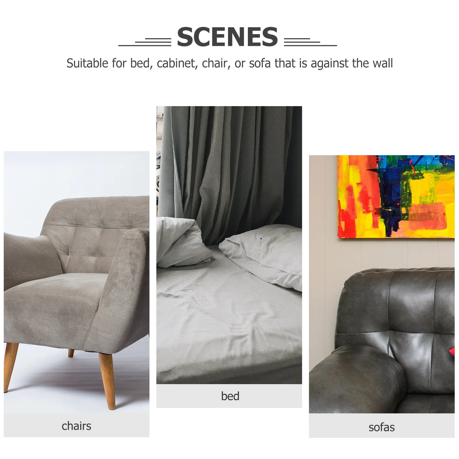 

2pcs Threaded Headboard Stopper for Bed Frame Adjustable Anti Shake Tool Stabilizer Fixers for Cabinet Sofa New Arrival