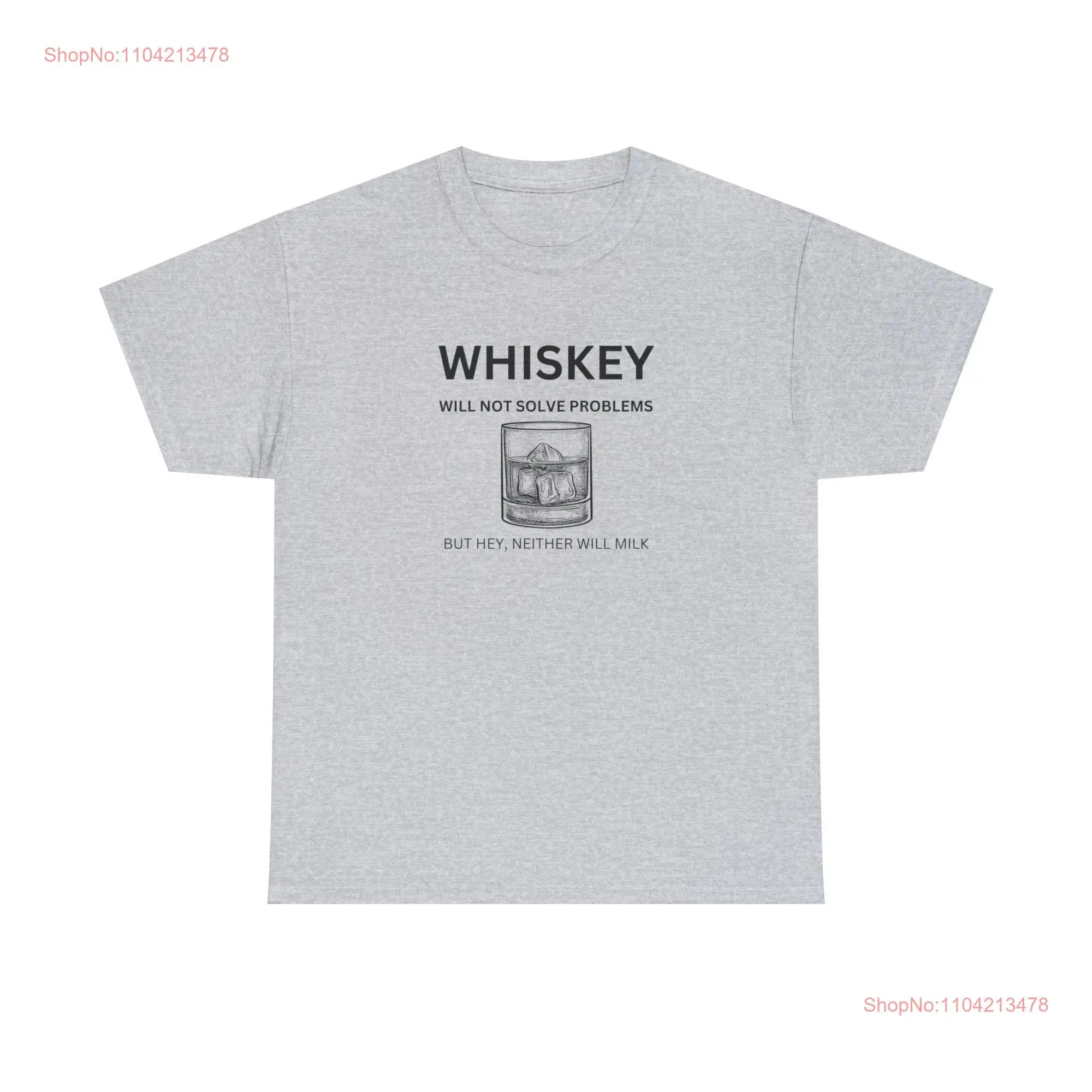 Whiskey T Shirt Drinking Whisky Lover Bourbon Wiskey Party Alcohol long or short sleeves