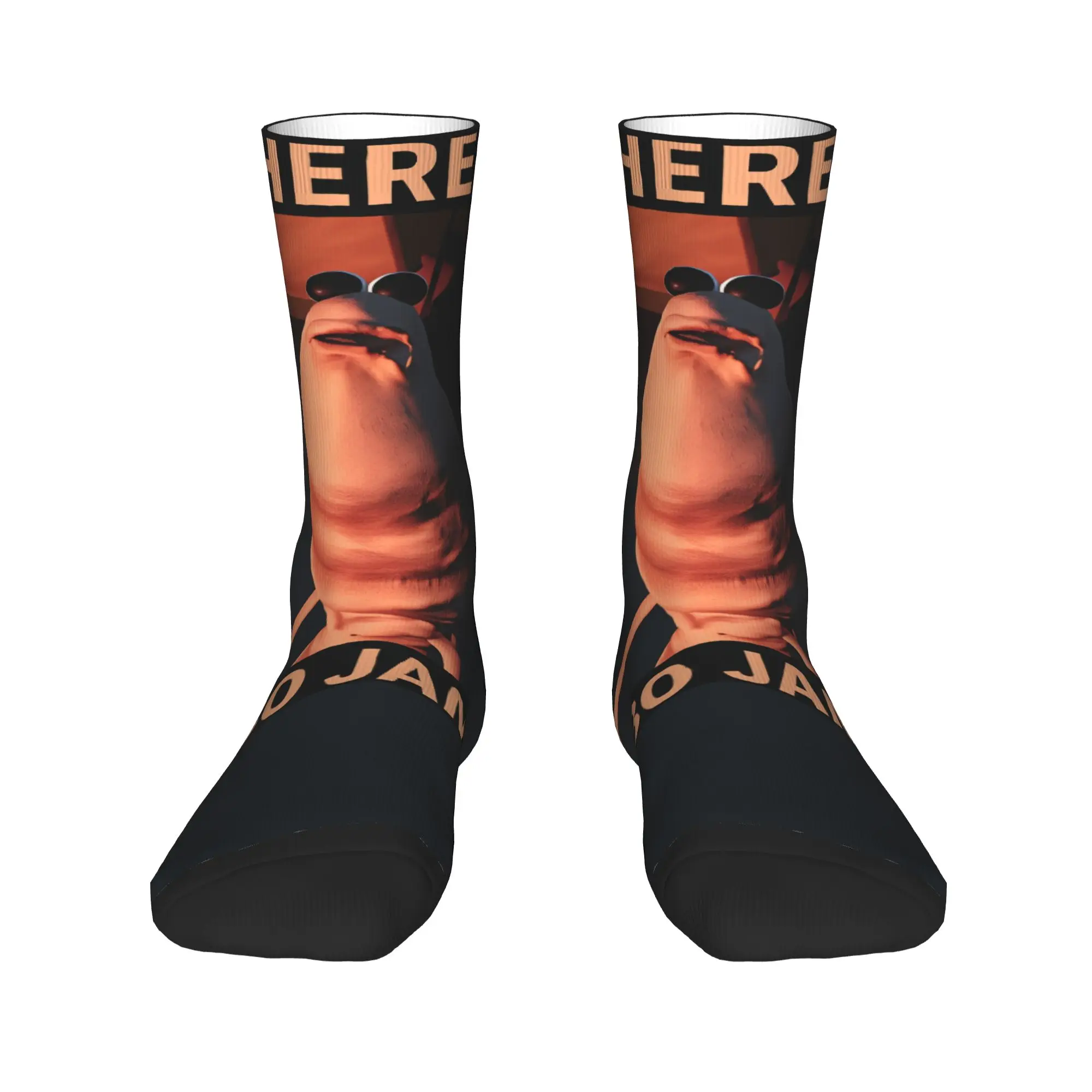 Funny Robert Help Marcus The Worm Stockings Adults Men Socks Funny Socks Autumn Running Sports Non Skid Graphic Socks Gift