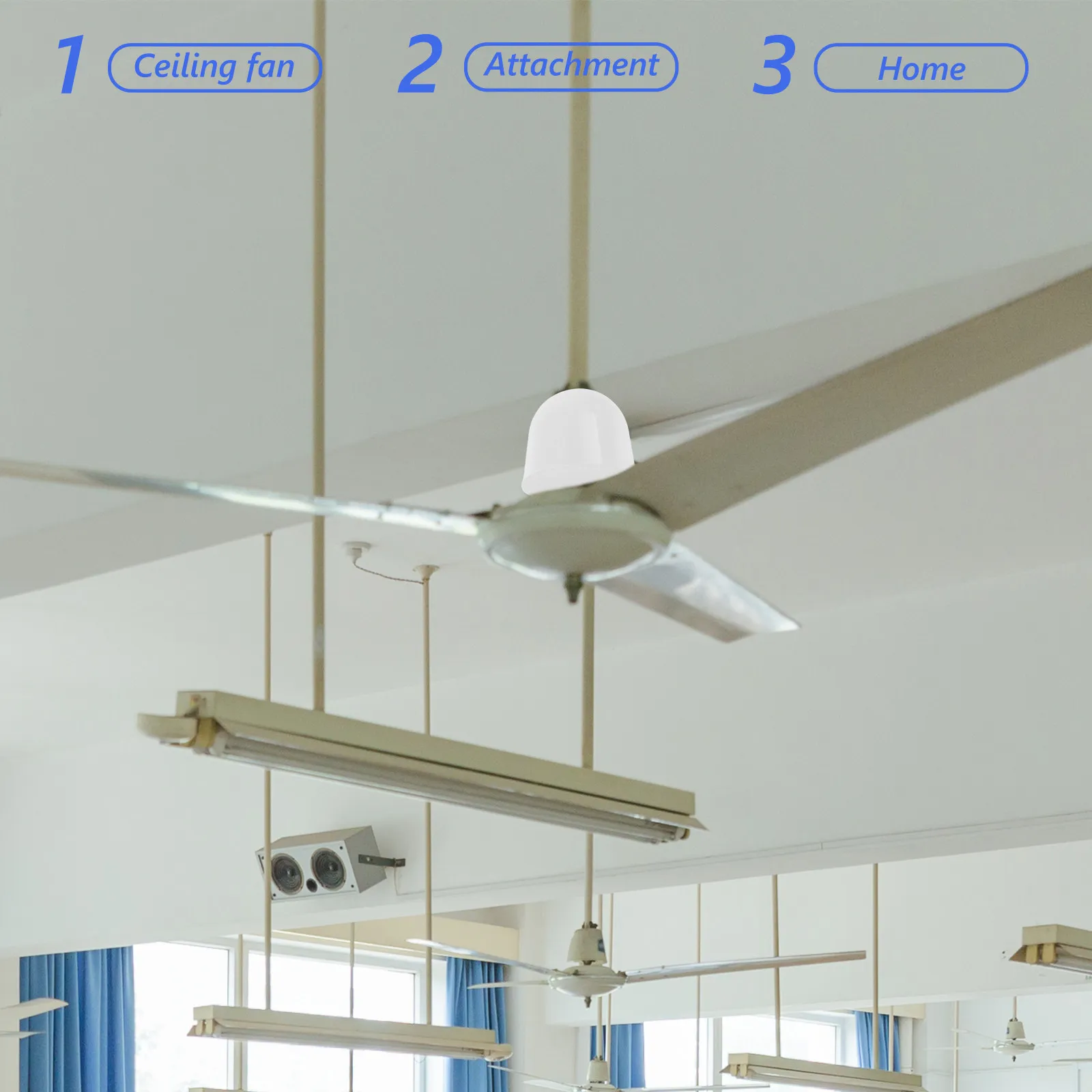 Ceiling Fan Canopy Kit Plastic Bottom Canopy Dust Protector Modern Stylish Design Simple Installation Compatible with Multiple