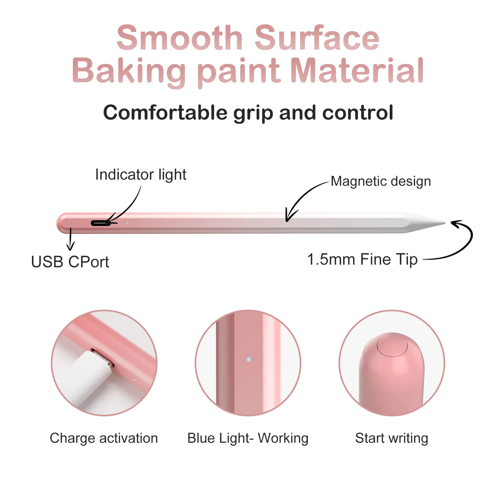 Penna stilo universale sfumata compatibile per telefoni tablet Android e iOS Touch screen Stylus Pencil per iPad Lenovo Xiaomi