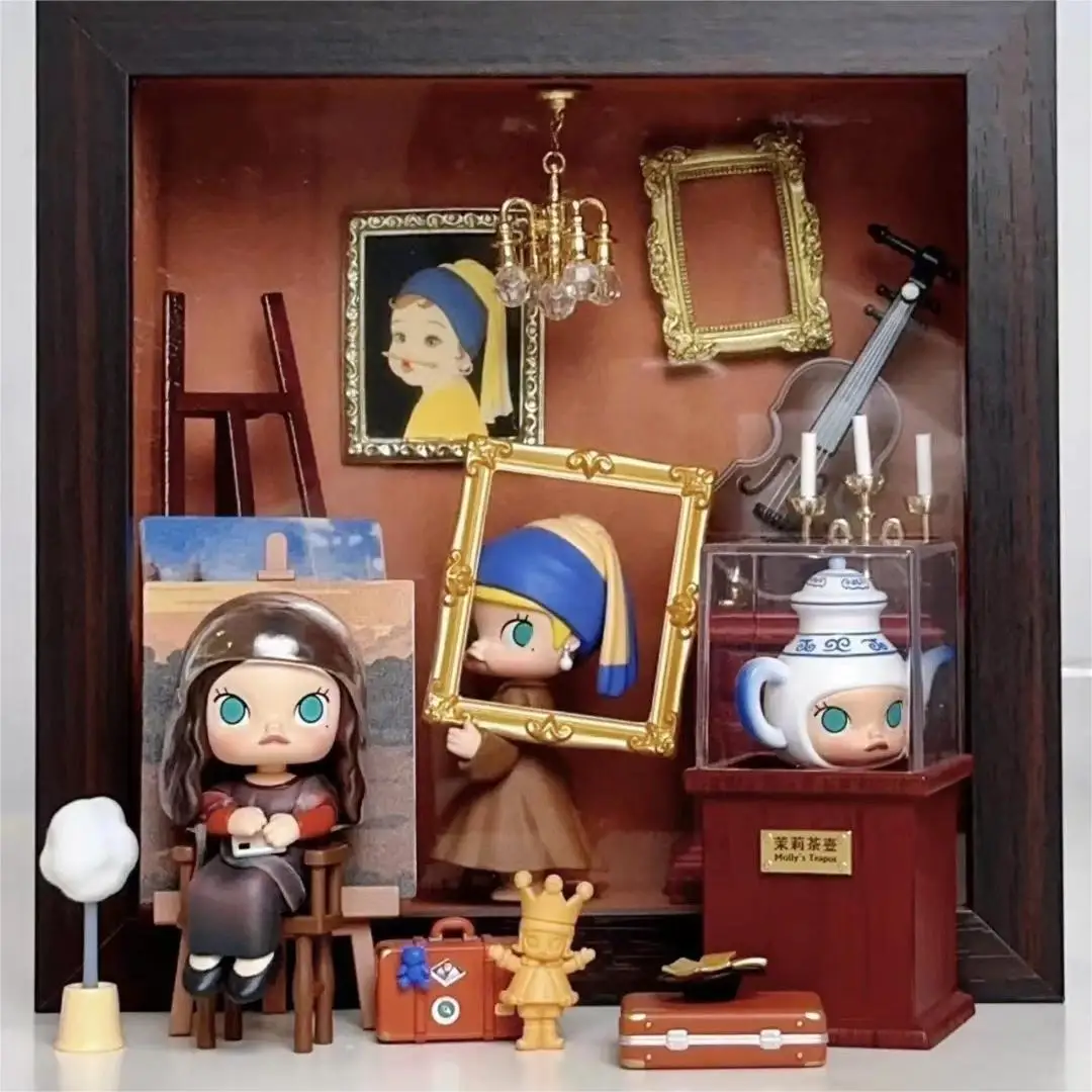 

Original Molly One Day Imaginary Wandering Mystery Box Art Time Mona Lisa Trendy Toys Interesting Model Birthday Gift