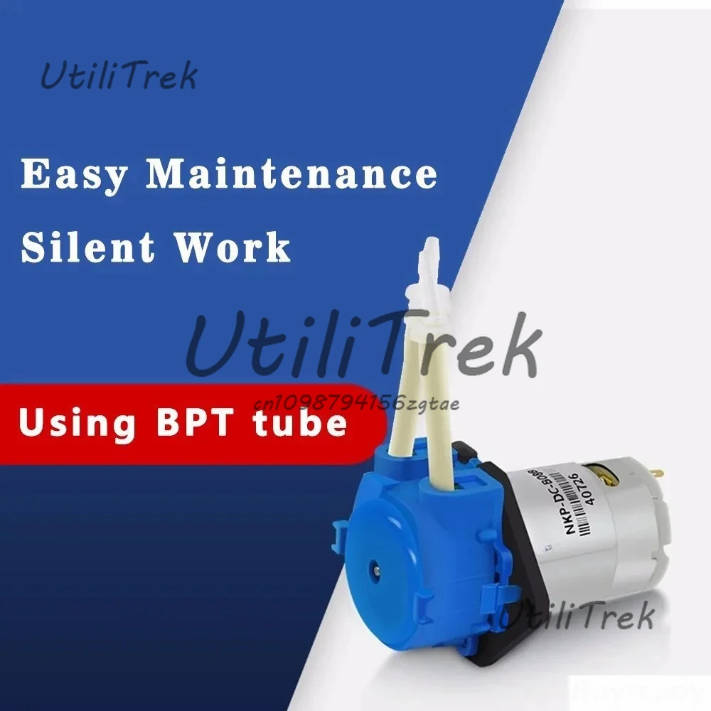 

12V 24V peristaltic pump with hose bass analysis DIY liquid self-priming pump pumping