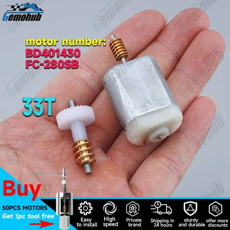 

Gemohub 33T FC-280SB For Ford Focus Escape Kuga Ka Fiesta Transit Car Rearview Mirror Reversing Electric Folding Motor Gear kits