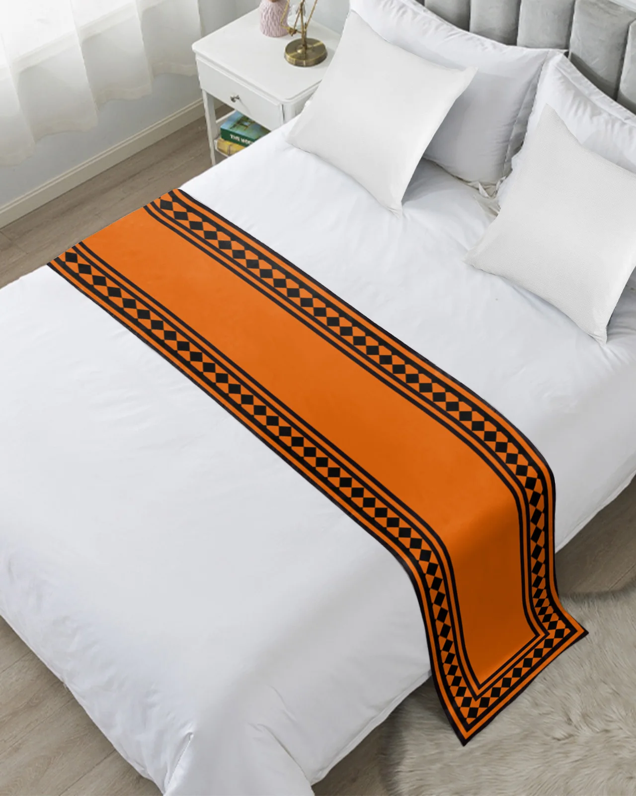 

Halloween Retro Luxury Bedspreads Bed Runner Bed Flag Scarf for Home Hotel Decoration Bedding Single Queen King Bed Cover