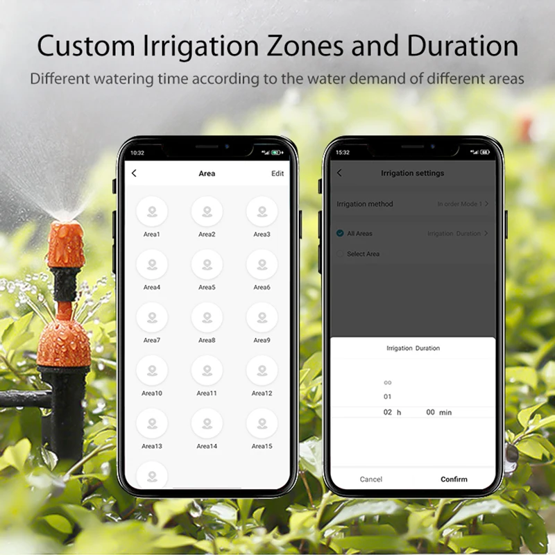 Controller per irrigatore WiFi Sistema di programmatore di irrigazione automatico Case da giardino Timer per irrigazione agricola Valvola elettrica di controllo remoto