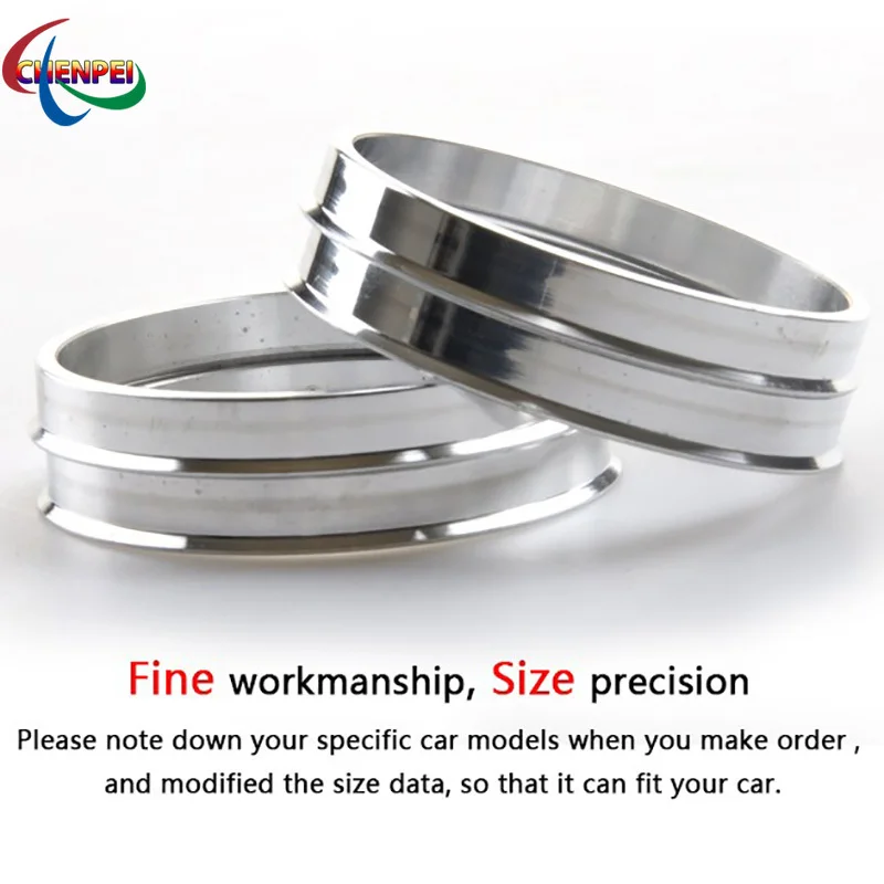 Universal Wheel Hub Center Rings Aluminum Alloy Centric Hub Ring OD 73.1 67.1 66.1 66.6 72.6 to ID 57.1 60.1 64.1 etc