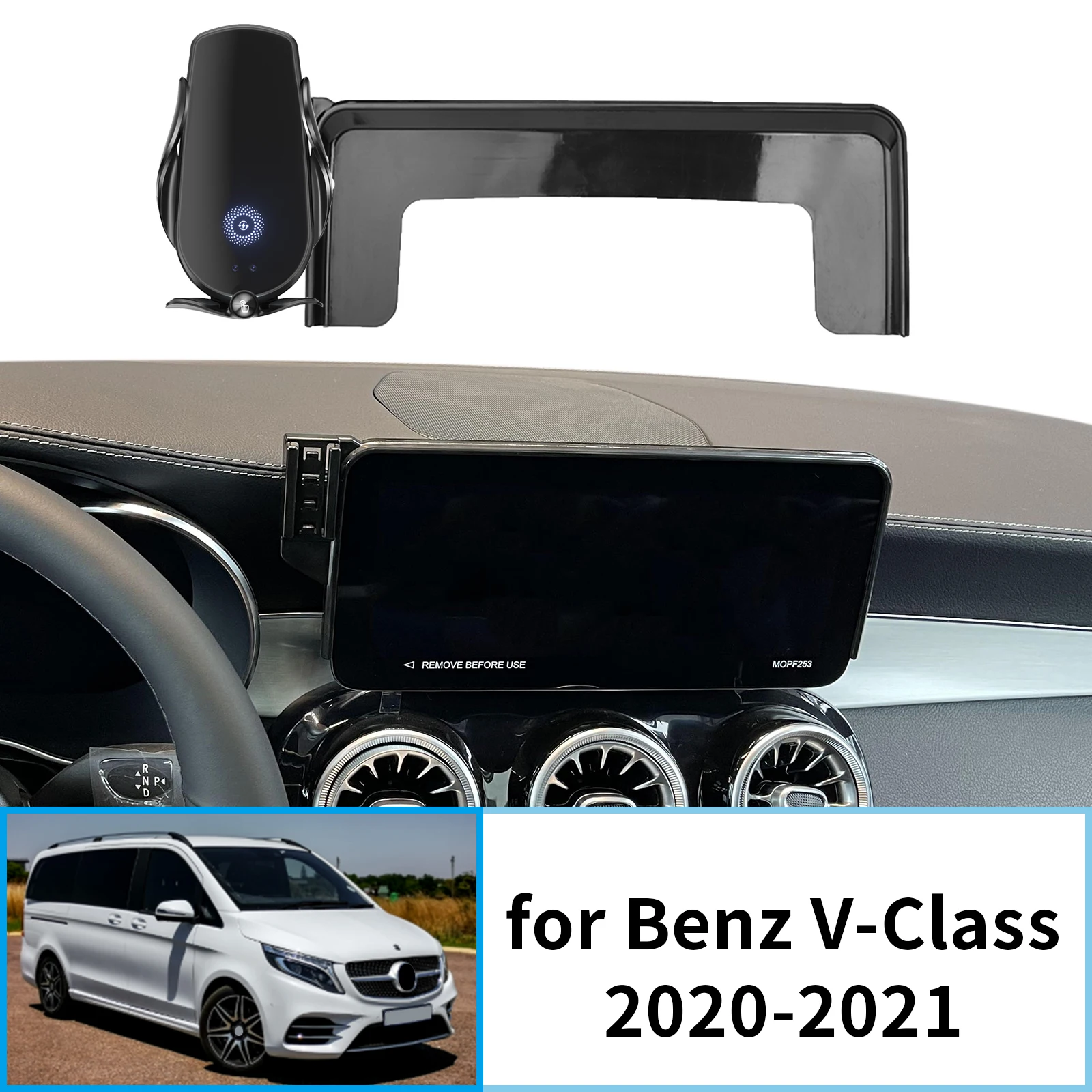 

Car Mobile Phone Holder for Mercedes-Benz V-Class 2020-2021 EQV V CLASS Viano W447 GPS Bracket Navigation Stand Auto Accessories