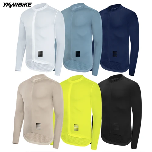 YKYWBIKE-Camiseta de ciclismo para hombre, Jersey largo de manga larga para verano y primavera, ropa para bicicleta de carretera, equipo profesional, ropa de ciclismo
