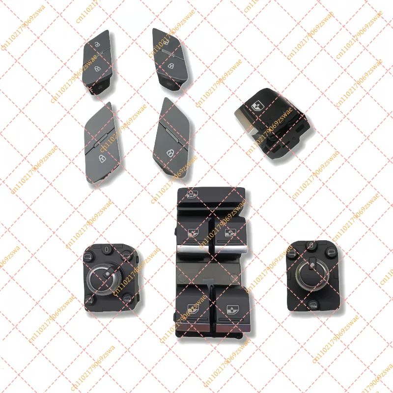 Car Door Control Switch Panel Window Lift Mirror and Lock Buttons