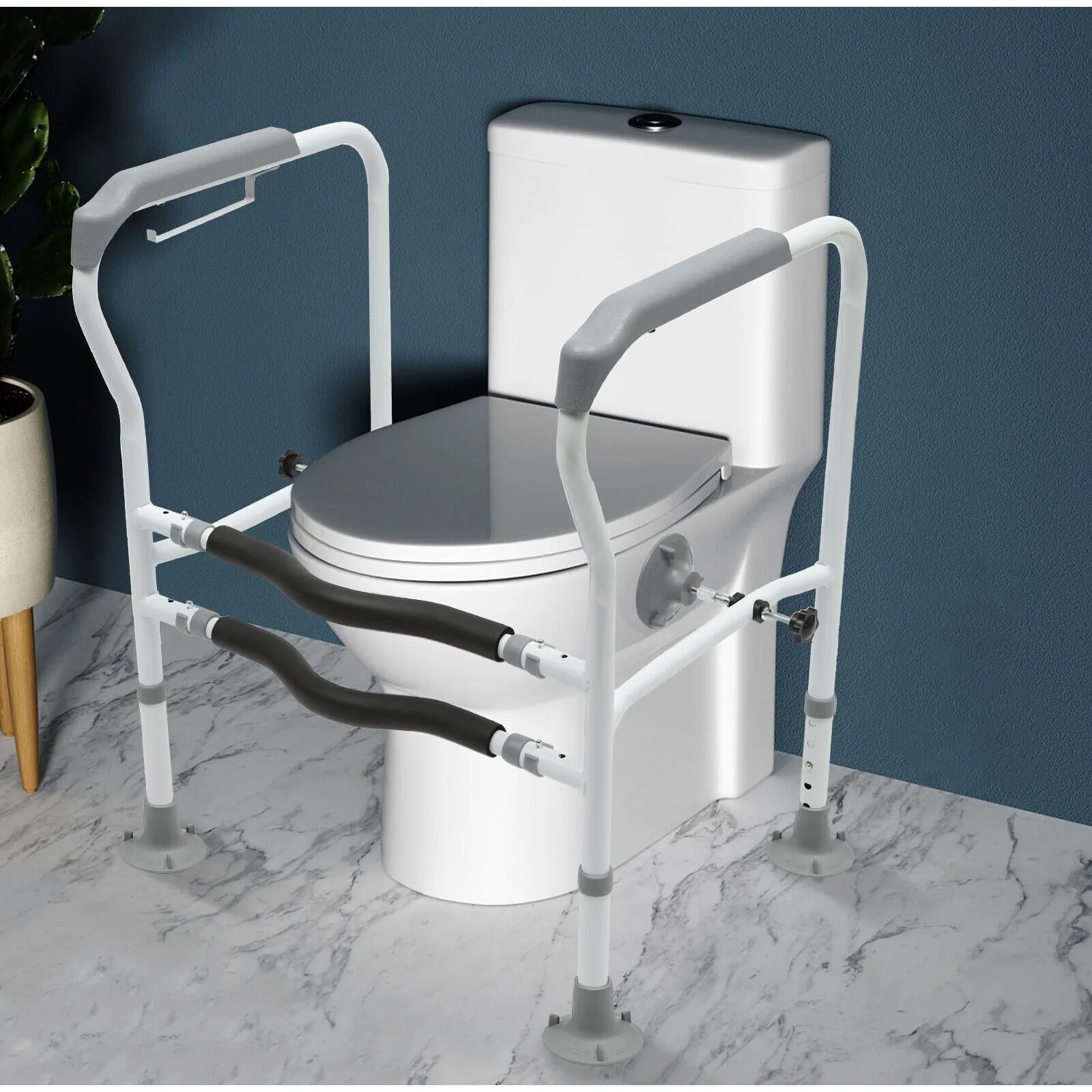 Elderly Toilet Safety Rails Bathroom Toilet Handrail Toilet Safety Support Handicap Grab Bars Rails