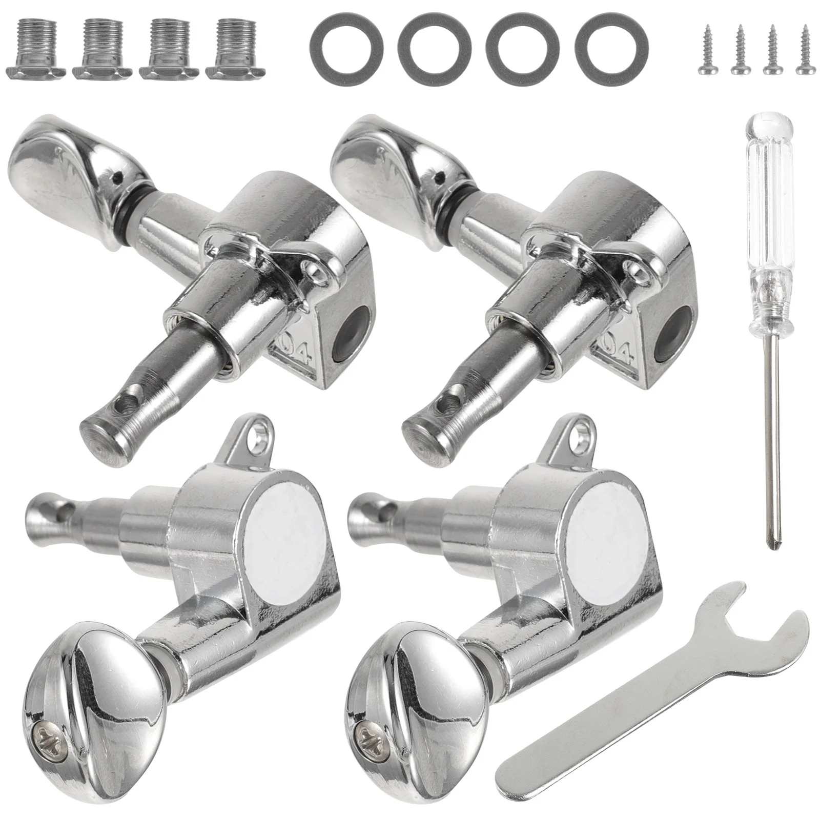 1 مجموعة 1 مجموعة المعادن ضبط الغيتار أوتاد كامل المغلقة قوي الصوتية الغيتار الملحقات موالف مفاتيح لعازفي الجيتار القيثارة المستقبلون