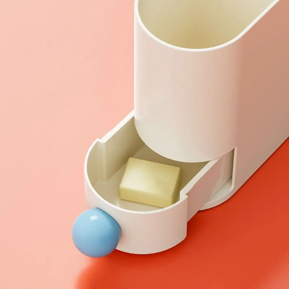 3 Grids Desktop Pen Holder Large Capacity Creative Makeup Storage Box with Drawers Plastic Stationery Storage Rack Office