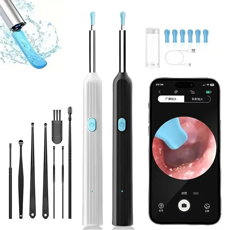 

Wireless WiFi Ear Pick Otoscope Camera Borescope Luminous Ear Wax Cleaning Teeth Oral Inspection Health Care Ear Cleaner