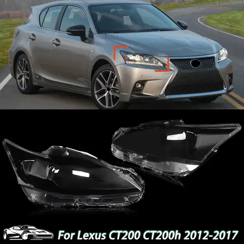 SAIQINGSP 1 Pair of Front Headlight Lens Shell For Lexus CT200 CT200H 2012-2017 Left+Right Side Car Accessories Tools