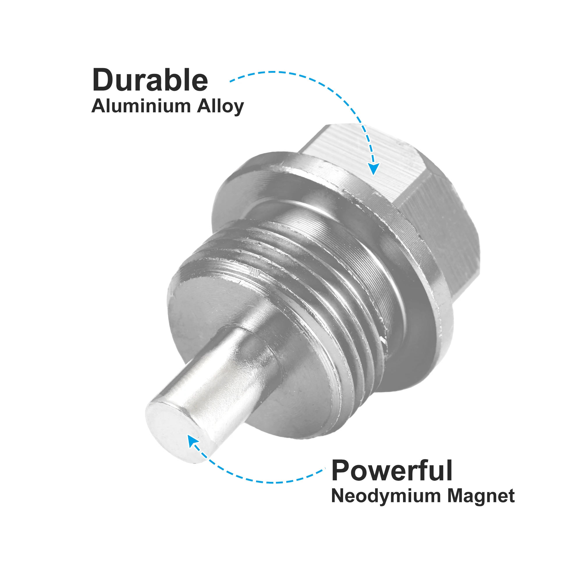 UXCELL-Bouchons de vidange d'huile moteur en alliage d'aluminium, vis à écrou avec 2 rondelles pour voiture et moto, M20x1.5, 2 jeux