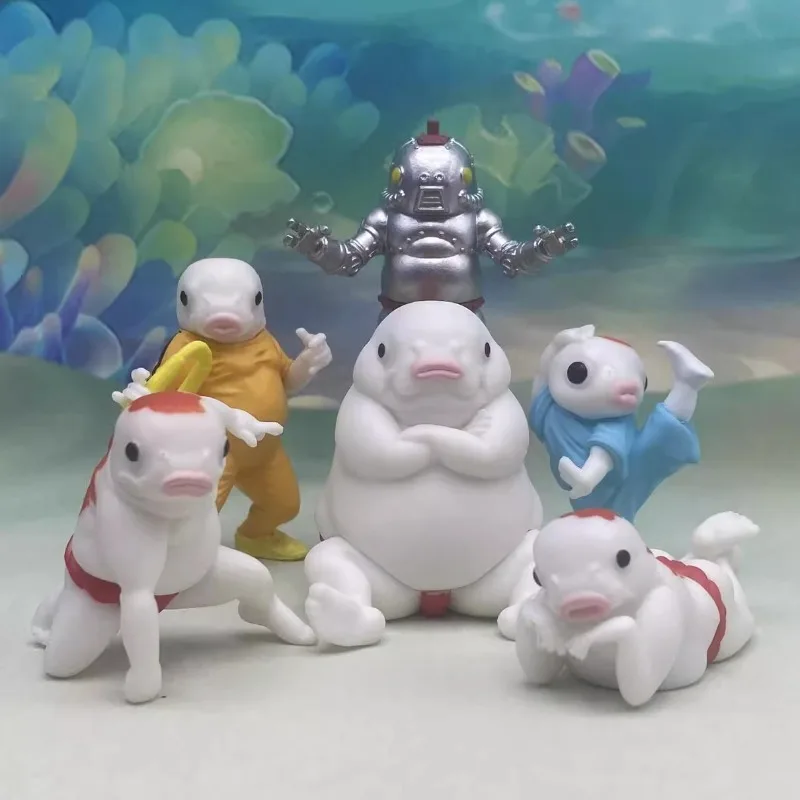 YELL Gashapon Capsule Speelgoed Karper Mensen Kung Fu Lelijke Vis Actiefiguren Model Speelgoed Collectible Tafelornamenten Kinderen Geschenken