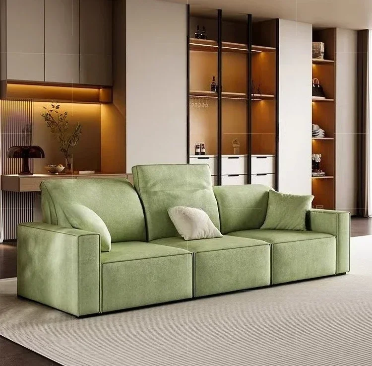 Tofu block fabric electric sofa adjustable backrest living room