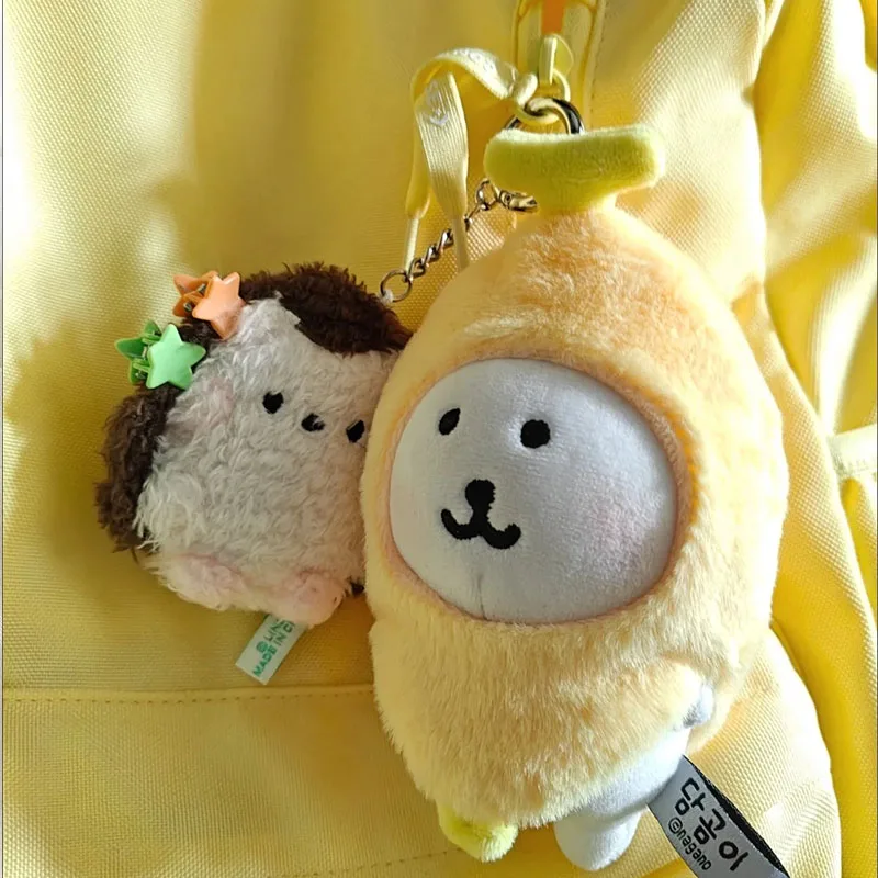 만화 바나나 Costume10cm 인형 농담 Bearr 플러시 장난감 커플 Bookbag 장식 변경 가능한 복장 부드러운 인형 옷 장식