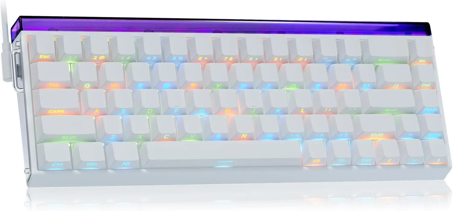 

Aula Hero 68 HE 60% Wired Gaming Keyboard, Hall Effect Magnetic Switch, 8K Hz Polling, 0.125ms Latency, RGB Backlight, PBT Keyca