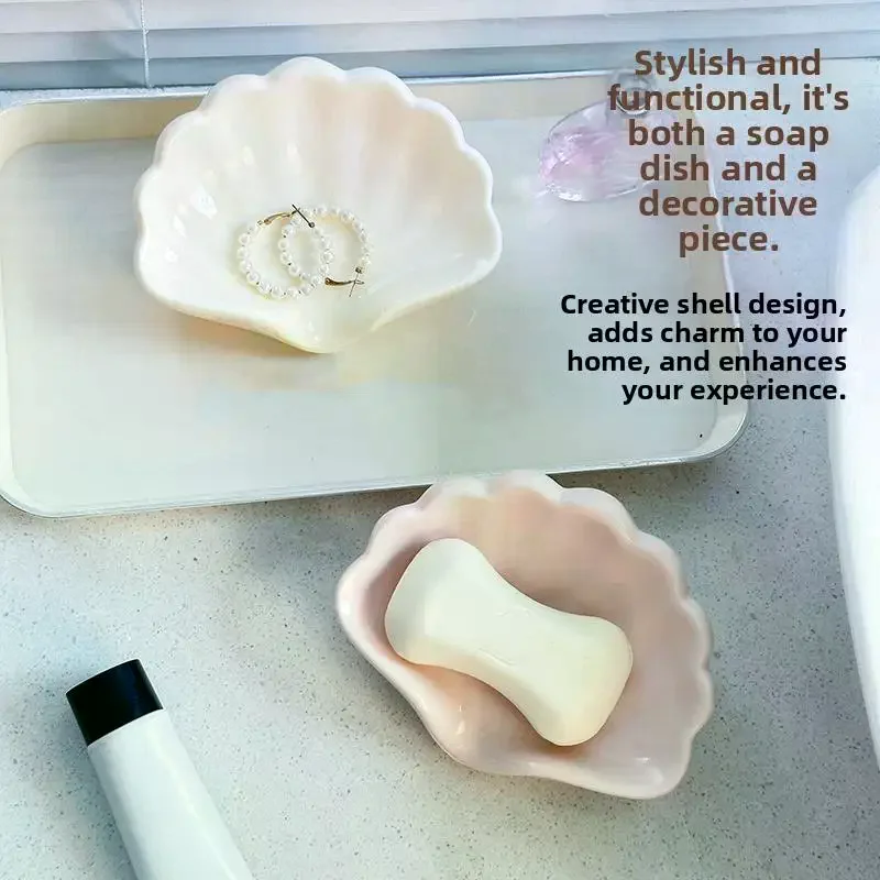 かわいいリボンとハート型のセラミック製ソープディッシュ、水切 - Home Bathroom Sink のレビューと価格