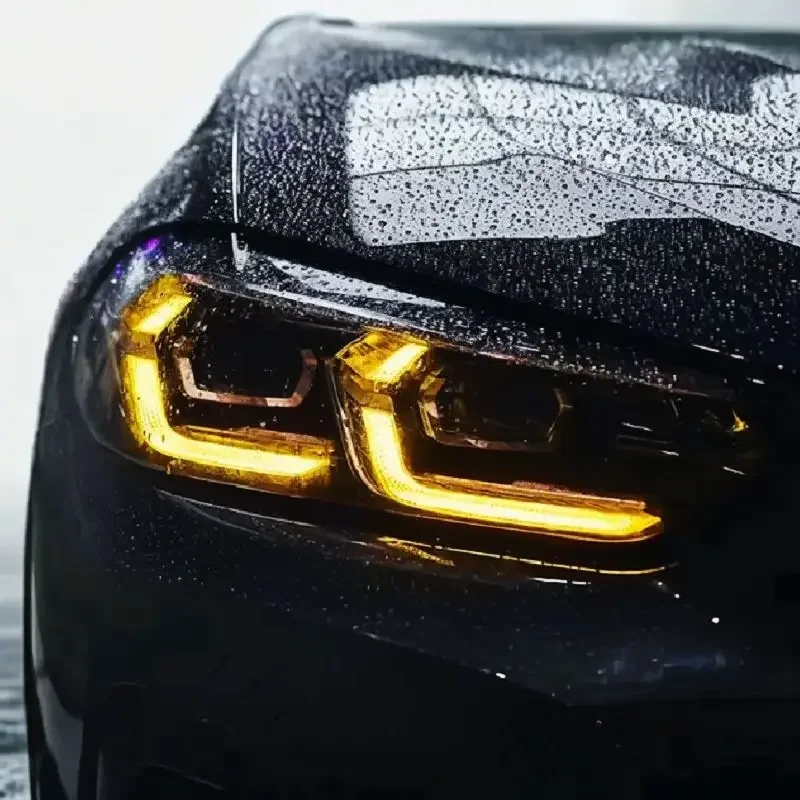 For BMW X3 X3M X4 X4M 2022-2024 G01 G02 F97 F98 Dual-Color DRL Module yellow and white LED panel daytime running light