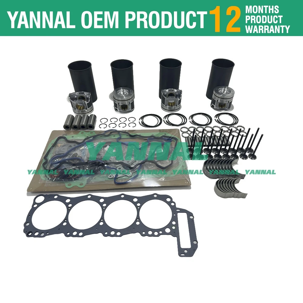 J05E Overhaul Rebuild Kit Replacement For Hino J05E Engine Kobelco SK200-8 Excavator Piston S130A-E0100