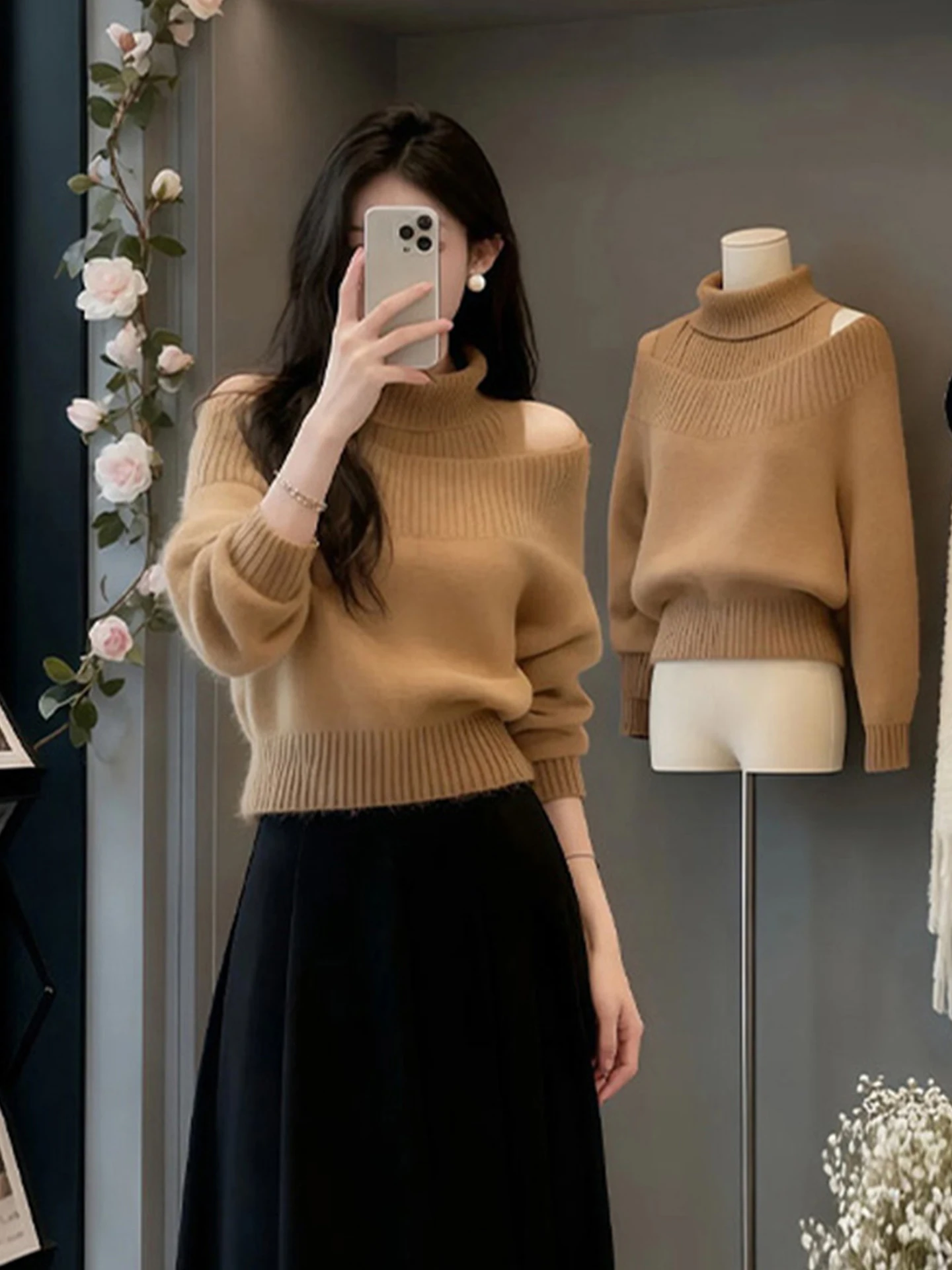 

Мягкий уютный вязаный свитер с капюшоном в стиле ретро, зимняя мода, повседневный длинный свек, уникальный дизайн, для поездок на работу, стандартный крой, мягкая ткань