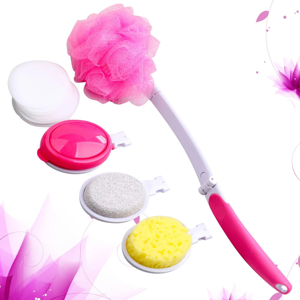 

Long H Brush Back Scrubber Shower Sponge 1 H Saving Deep Cleansing Body Smoother