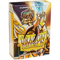 Fundas de tamaño japonés Dragon Shield – ORO mate 60CT - Fundas para tarjetas lisas y resistentes - Compatible con PTCG Yugioh, y más - TCPG