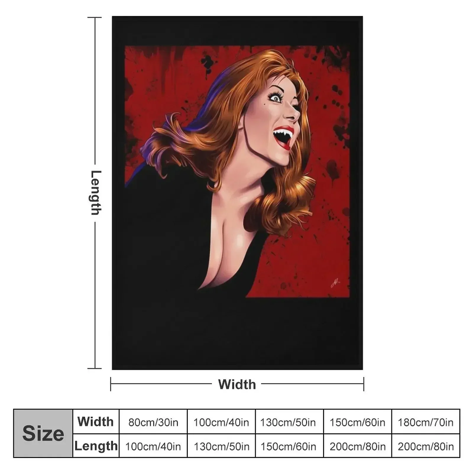 Countess Dracula Throw Blanket Soft Beds Bed linens Luxury Throw Blankets