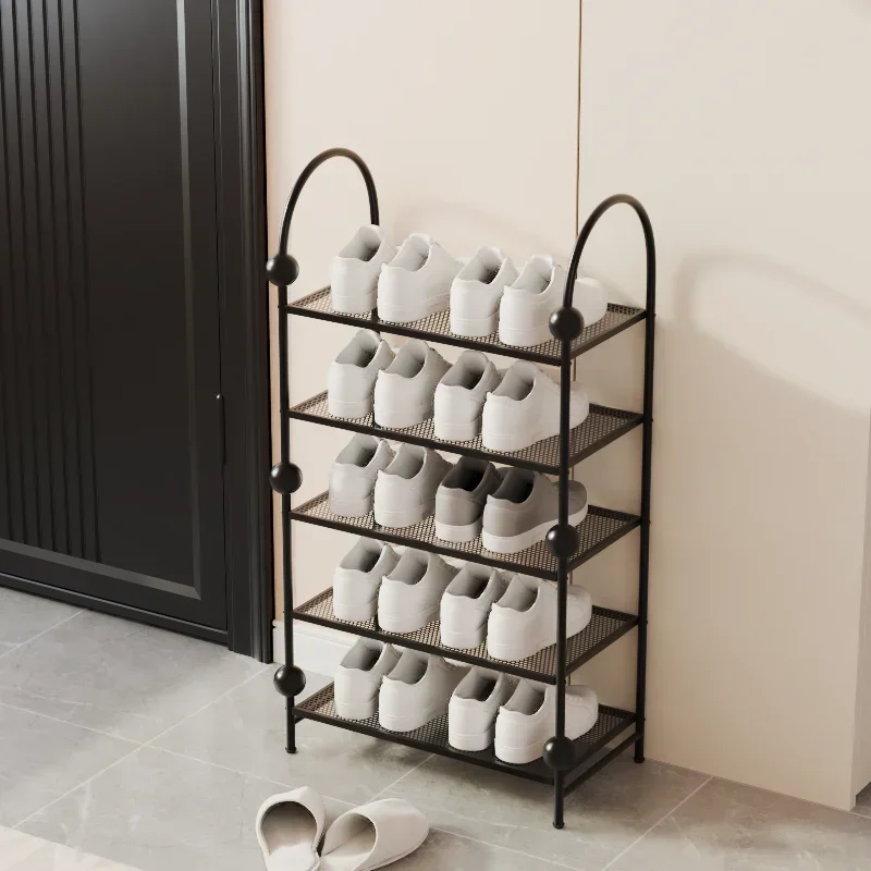 

Household Saves Space Creative Multi-layer Iron Rack Shoes Storage Rack Economical Dormitory Corridor Small Metal Shoe Cabinets