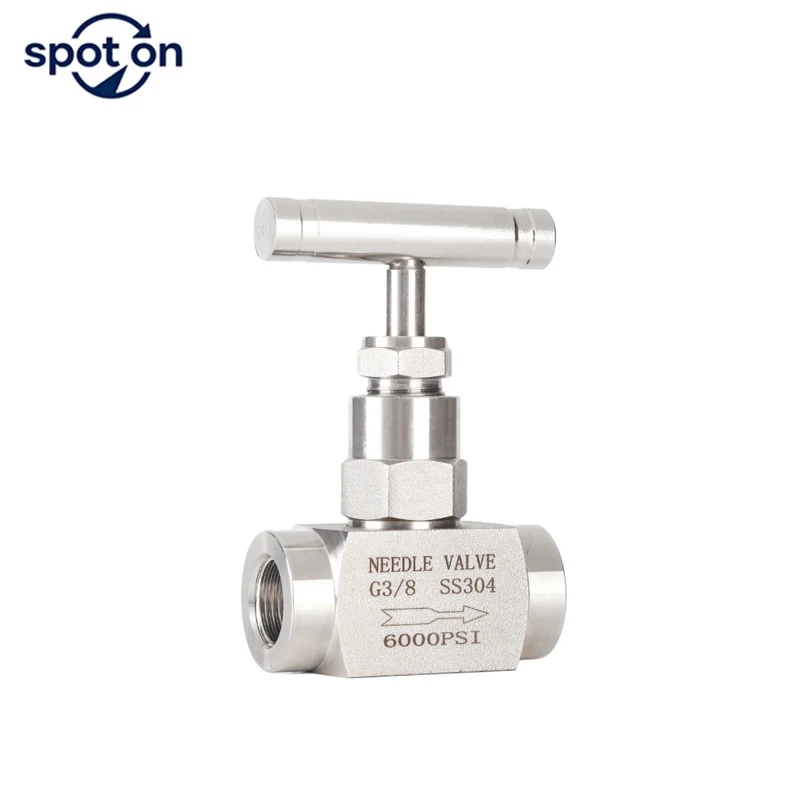304 316 Stainless Steel Needle Valve Female Thread High Pressure Panel Mounting Available1/81/43/81/2